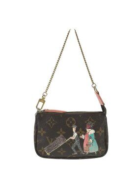 Louis Vuitton Handbag Mini Pochette Accessoires Monogram Porter Line Canvas